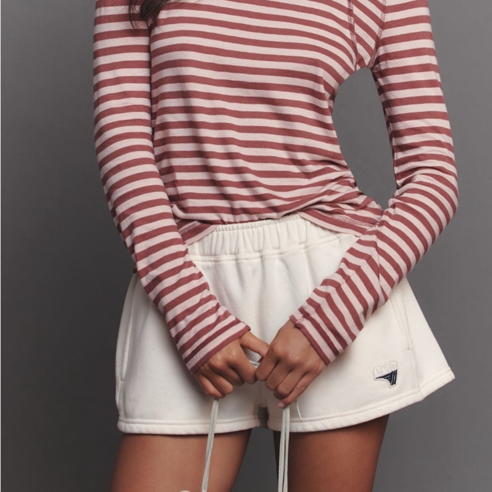 Anthropologie Red and Pink Striped Top - Picture 2 of 6
